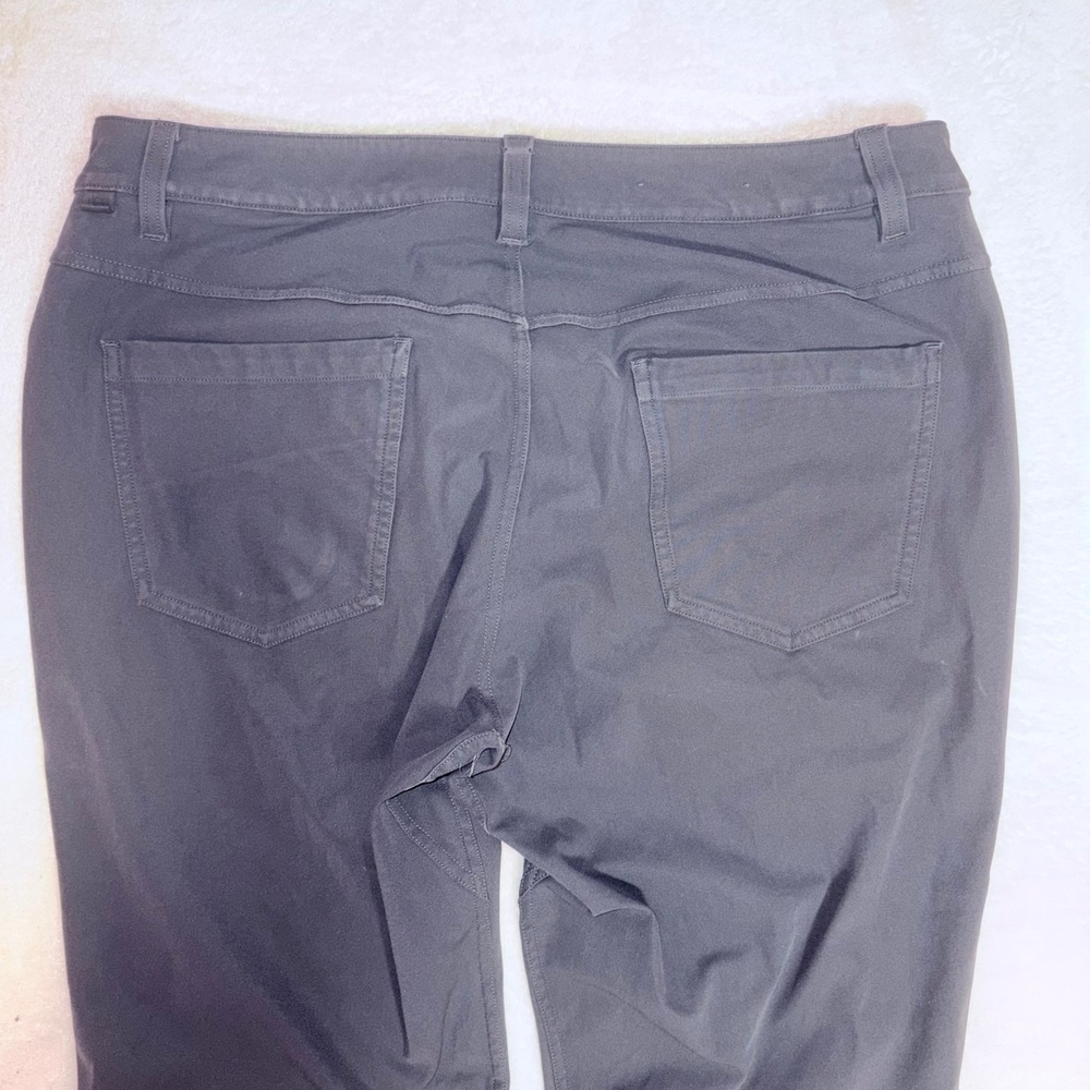 LULULEMON ABC Slim Fit Pant Mens 32 Black‎ Warpstreme Distressed Grunge Casual - Picture 8 of 13